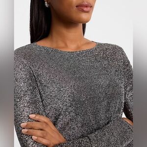 EXPRESS STRETCHY GLITTER CROP TOP
